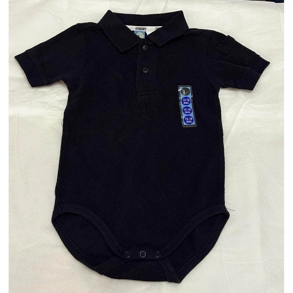Vintage 2000 Gymboree Baby Boy Polo Bodysuit Romper One Piece Y2K Infant